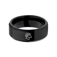 unique birthday presents her – black tungsten bighorn sheep wedding band
