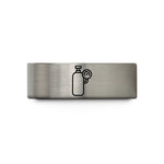 personalized presents for couples – blue & grey tungsten oxygen gauge wedding band