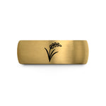 gold rings for couples – gold & gray tungsten rice panicle wedding band