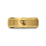 anniversary ring for him – gold tungsten fried chicken drumstick wedding band