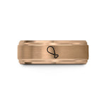 tungsten rings for couples – rose gold tungsten fried chicken drumstick wedding band