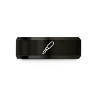 tungsten wedding band him – black tungsten scriber wedding band