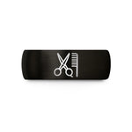 tungsten rings for men – black tungsten scissors comb wedding band
