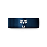 special presents for guys – blue tungsten antenna waves wedding band