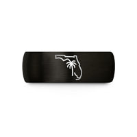 personalized rings for him – black tungsten florida wedding band
