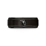 custom men's wedding ring – black tungsten florida wedding band