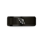 special presents for him – black tungsten bat wing wedding band
