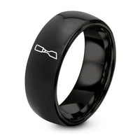 60th Birthday Gifts for Women Ideas – black tungsten chisel ring