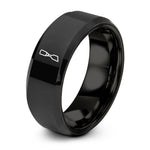 best rings for her – black tungsten chisel ring