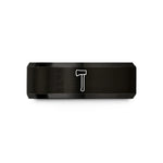 unique rings for her – black tungsten splitting maul wedding band