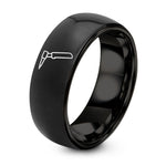 65th Birthday Gifts for Men – black tungsten tig welding torch ring