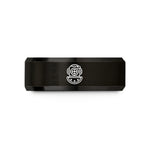 personalized presents for her – black tungsten diver helmet wedding band