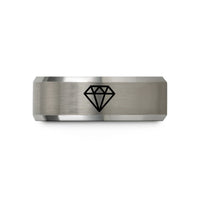 best presents for mom – gray tungsten formation diamond wedding band