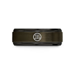 best presents for dad – gunmetal & black tungsten rust wedding band