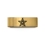 unique presents for him – gold tungsten star of honor wedding band