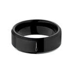 present ideas for ladies – black tungsten conductor baton wedding band