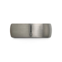 special presents for mom – silver tungsten conductor baton wedding band