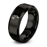 best presents for ladies – black tungsten hose nozzle ring