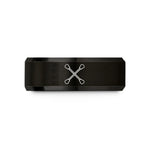 unique presents for mom – black tungsten majorette baton wedding band