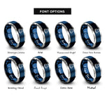 font options for inside engraving on blue & silver 8 bit alien rings