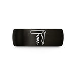 tungsten bands for couples – black & rose gold tungsten waiters corkscrew wedding band