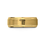 tungsten bands for couples – gold tungsten waiters corkscrew wedding band