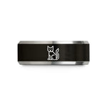 presents for him anniversary – black & grey tungsten 0xcafebabe wedding band