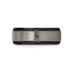 husband anniversary present ideas – black & gray tungsten draft tap handle wedding band