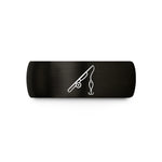 unique presents for him – black tungsten spinning rod lure wedding band
