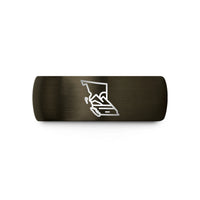personalized graduation present ideas – gunmetal & black tungsten british columbia wedding band
