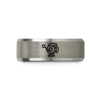 unique presents for graduates – black & grey tungsten baitcasting reel wedding band