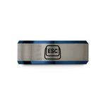 graduation presents for girls – blue & grey tungsten esc key wedding band