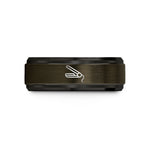 special presents for teens – gunmetal & black tungsten flat iron wedding band
