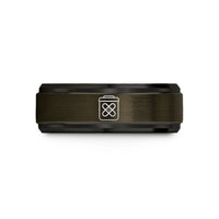 step bevel ring style – gunmetal & black tungsten patch kit wedding band