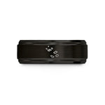 personalized presents for her – black & rose gold tungsten azores wedding band
