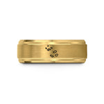 personalized presents for her – gold tungsten azores wedding band