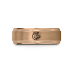 anniversary presents for him – rose gold tungsten hog wedding band
