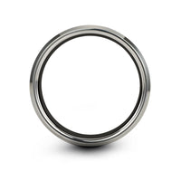 unique presents for her – california engraving on black & grey tungsten wedding band