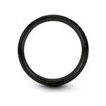 engraved rings for her – california engraving on black tungsten wedding band