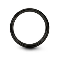 engraved rings for her – california engraving on black tungsten wedding band