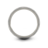 personalized presents for men – sextant engraving on grey tungsten wedding band