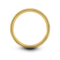 black gold wedding ring – taj mahal stamp engraving on gold & silver tungsten wedding band