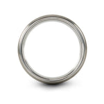 Tungsten Mens Ring BLACK And GOLD – taj mahal stamp engraving on silver tungsten wedding band