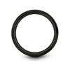 Antenna Tower – Tungsten Wedding Band, 8 mm, Black Comfort-Fit Unisex