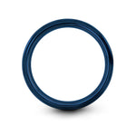 sextant engraving on blue & gray tungsten wedding band