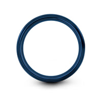 sextant engraving on blue & gray tungsten wedding band