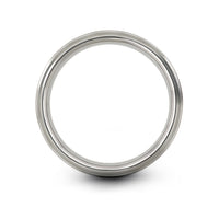 antenna tower engraving on gray tungsten wedding band