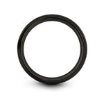 california engraving on gunmetal & black tungsten wedding band
