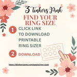 find your ring size instructions with printable ring sizer for tungsten ring