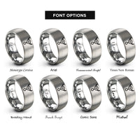 font options for inside engraving on grey aether quintessence rings